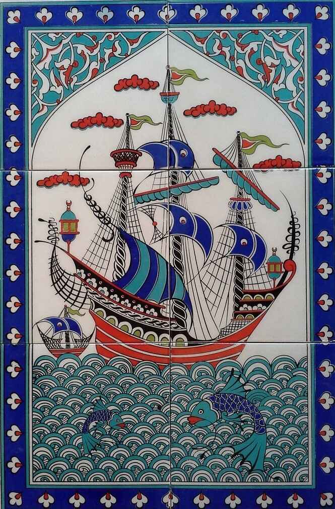 40x60 cm Çini Pano - KA08